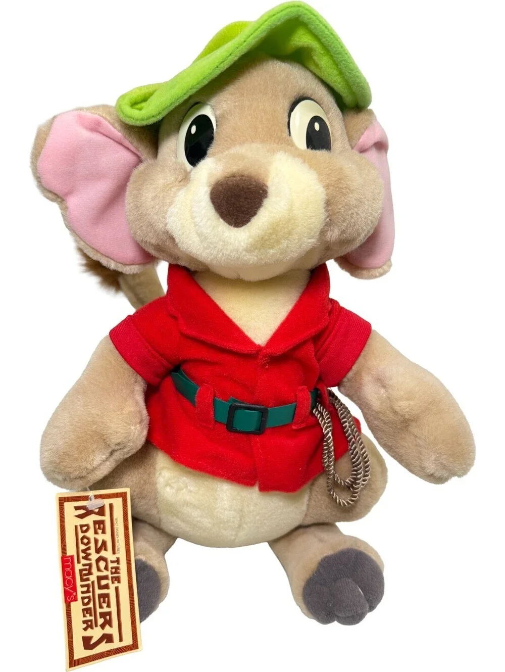 Vintage Disney Rescuers Down Under Jake Kangaroo Plush Toy 16” Macy’s Exclusive